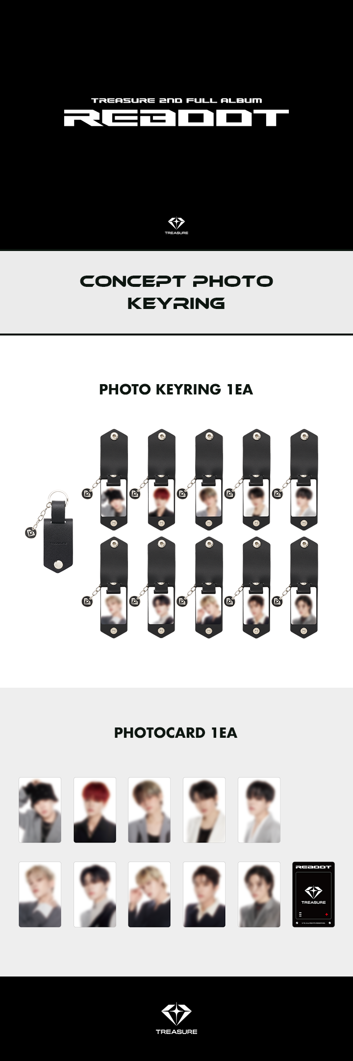 [REBOOT] TREASURE CONCEPT PHOTO KEYRING 0 detail