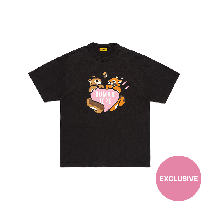 Pink Heart Graphic T-Shirt Black, listed by the store