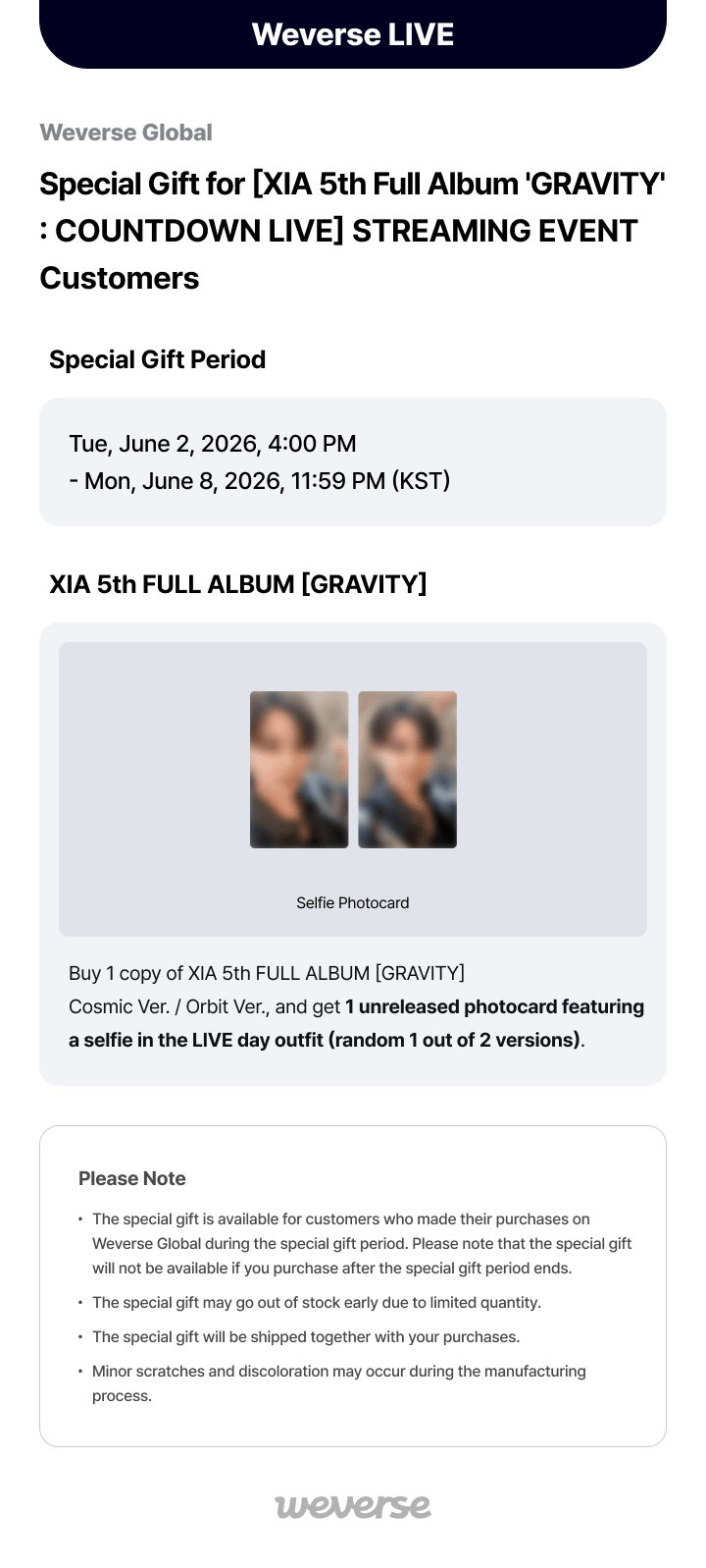 KIM JUN SU | [COUNTDOWN LIVE] 5th FULL ALBUM [GRAVITY] Orbit Ver.