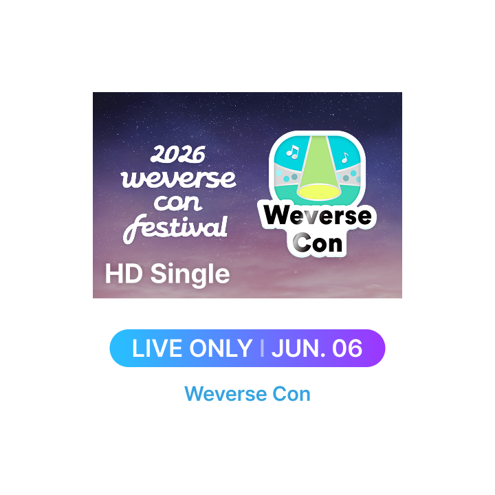 Weverse Con Festival | (6/6 CON ONLINE TICKET) HD Single-view