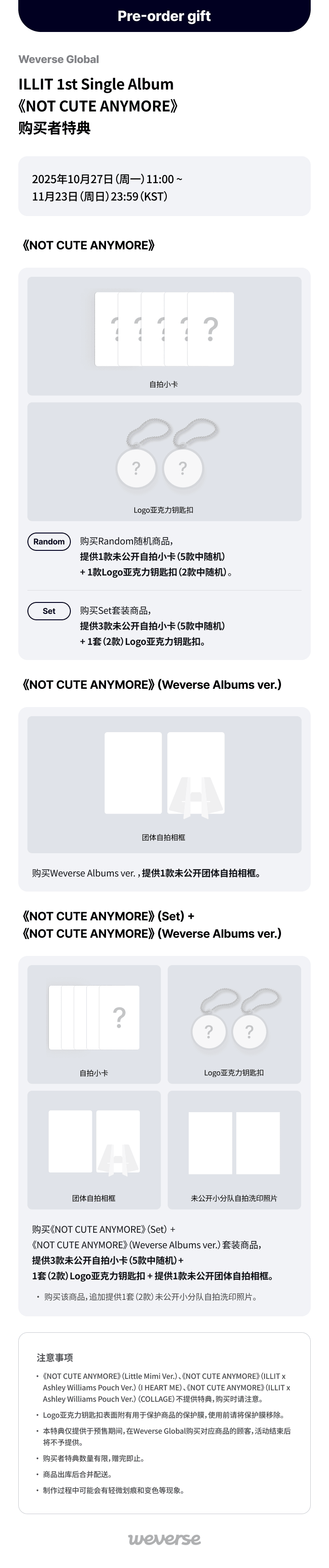 1st Single Album 'NOT CUTE ANYMORE' (Weverse Albums ver.) 0 detail
