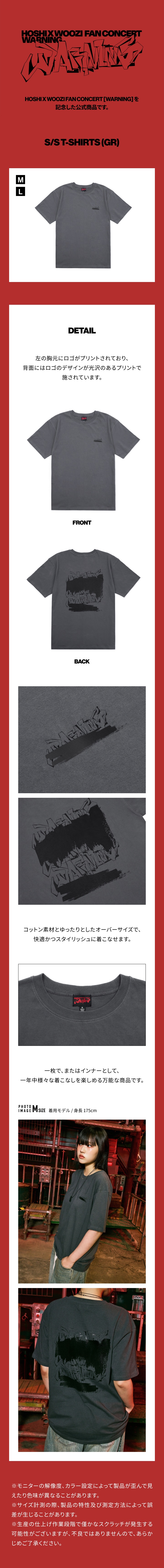 [8/6(水)受け取り]S/S T-SHIRTS(GR) 1 detail
