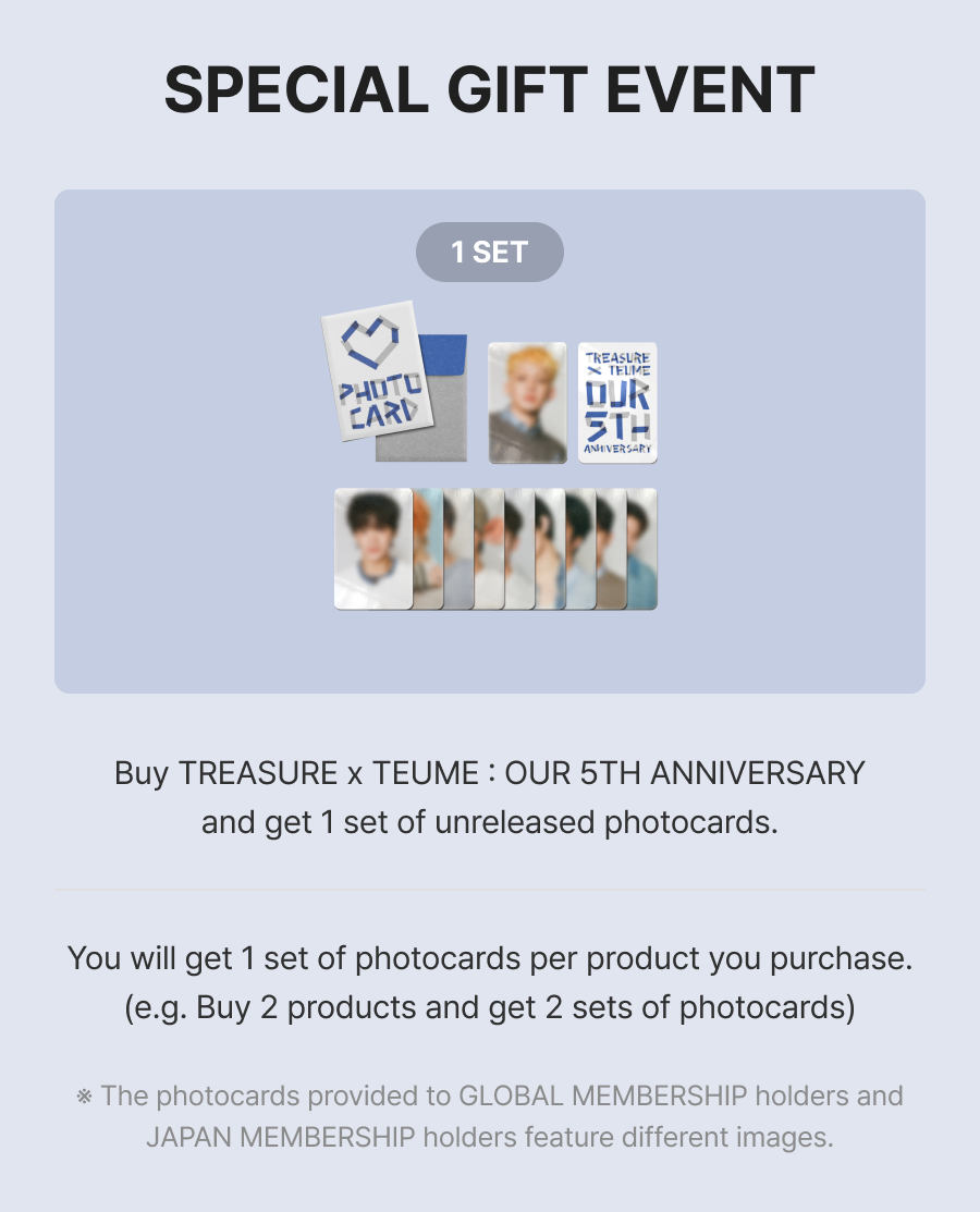 Anniversary TREASURE X Teume : Our 5th Anniversary