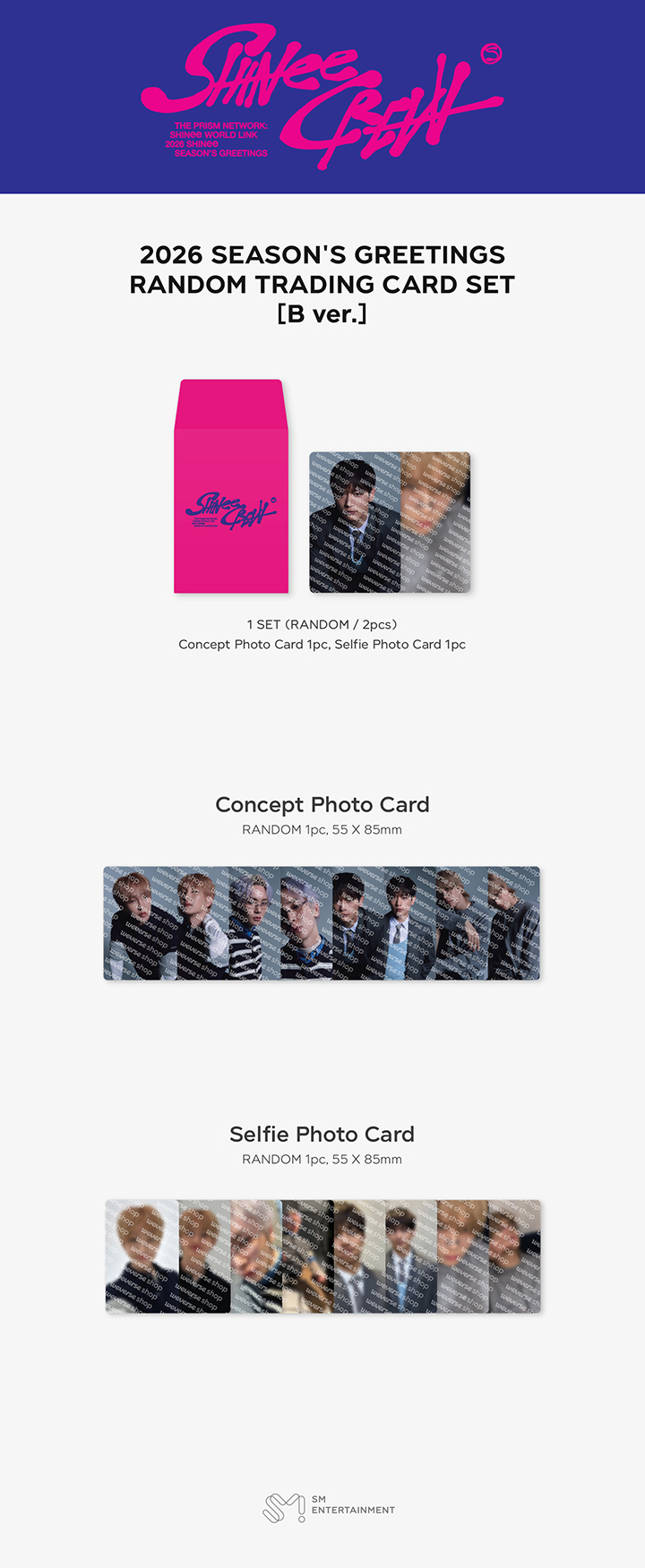 SHINee | RANDOM TRADING CARD SET [B ver.]