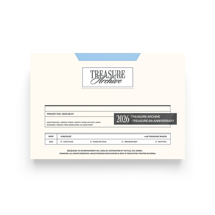 [TREASURE ARCHIVE] MESSAGE CARD SET
