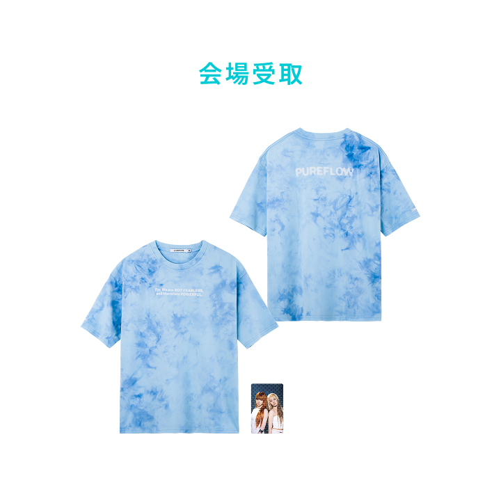 LE SSERAFIM | [PUREFLOW JAPAN]TIE-DYE T-SHIRT (BLUE)