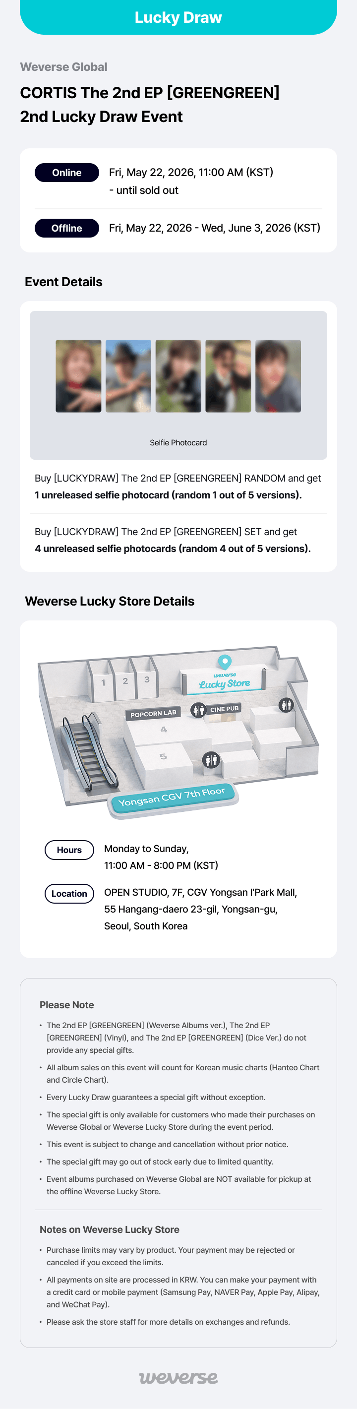 [LUCKY DRAW] The 2nd EP [GREENGREEN] (Set) 0 detail