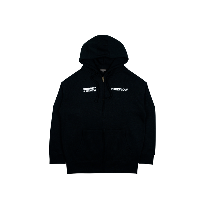 LE SSERAFIM | [US Exclusive] Zip-up Hoodie (Black)