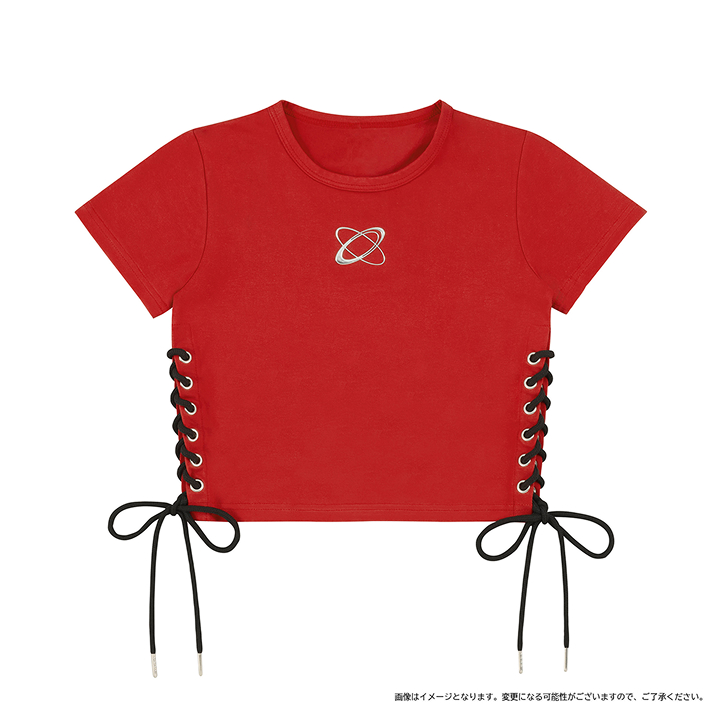 [NEW WAV]スピンドル ショートTシャツ（RED）