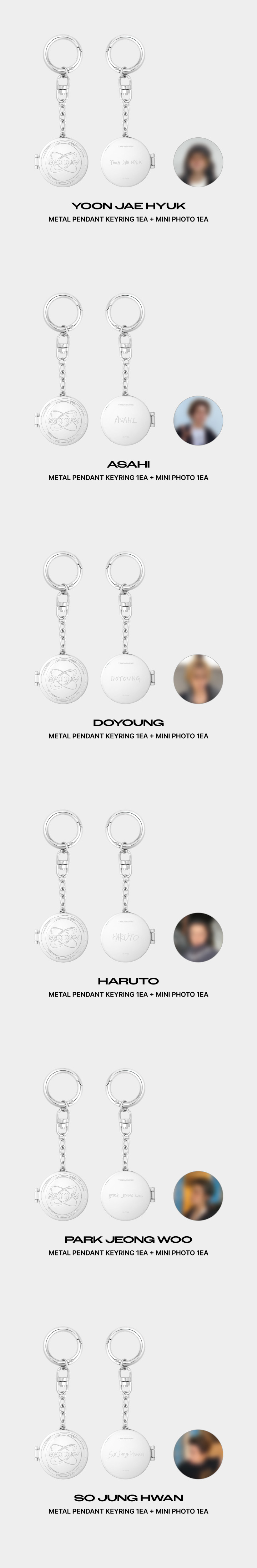 [NEWWAV] TREASURE METAL PENDANT KEYRING 2 detail