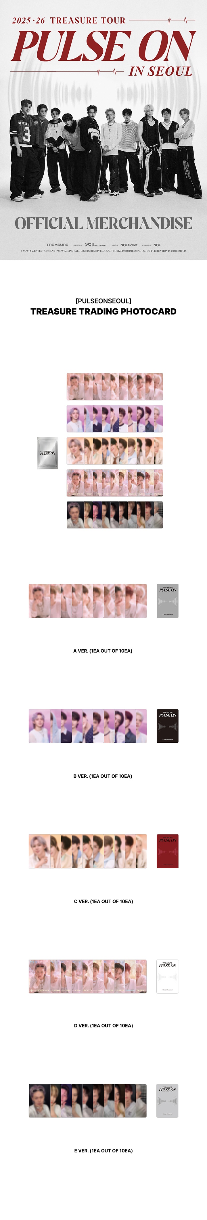 [PULSEONSEOUL] TREASURE TRADING PHOTOCARD 0 detail