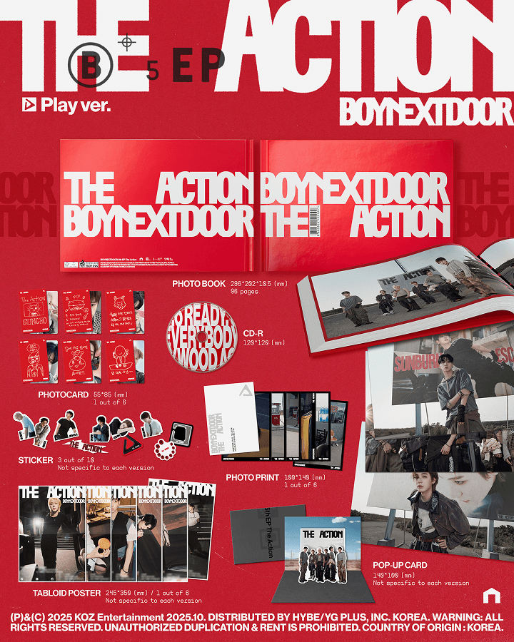 BOYNEXTDOOR 5th EP [The Action] (Play ver.) (Weverse Exclusive) 0 detail