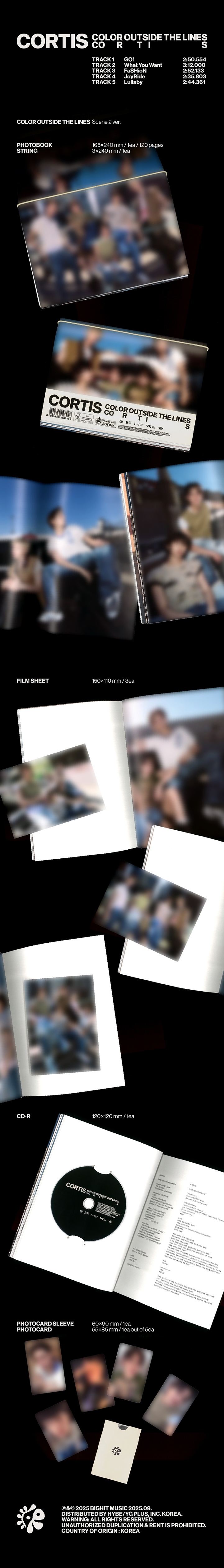 The 1st EP [COLOR OUTSIDE THE LINES] (Random) 2 detail
