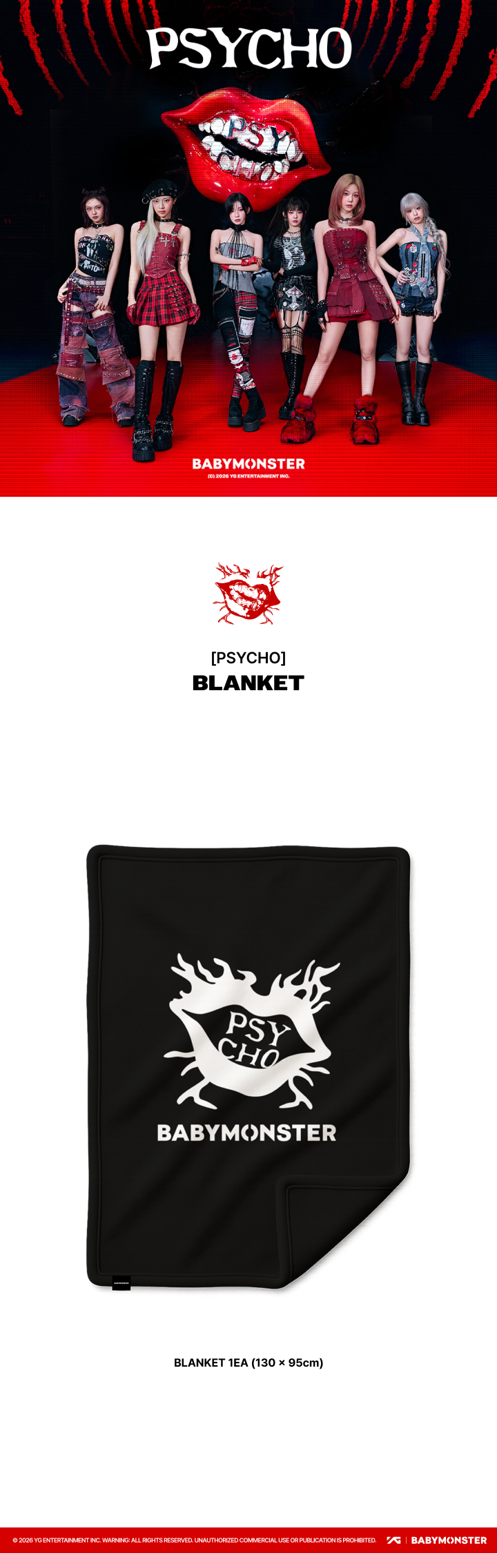 BABYMONSTER | [PSYCHO] BABYMONSTER BLANKET