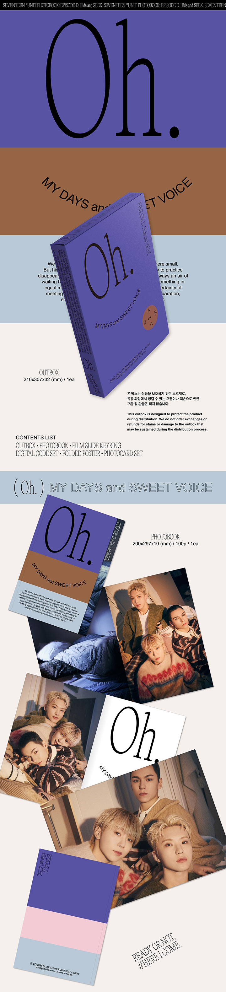 SEVENTEEN UNIT PHOTOBOOK ‘EPISODE C,D' SET 5 detail