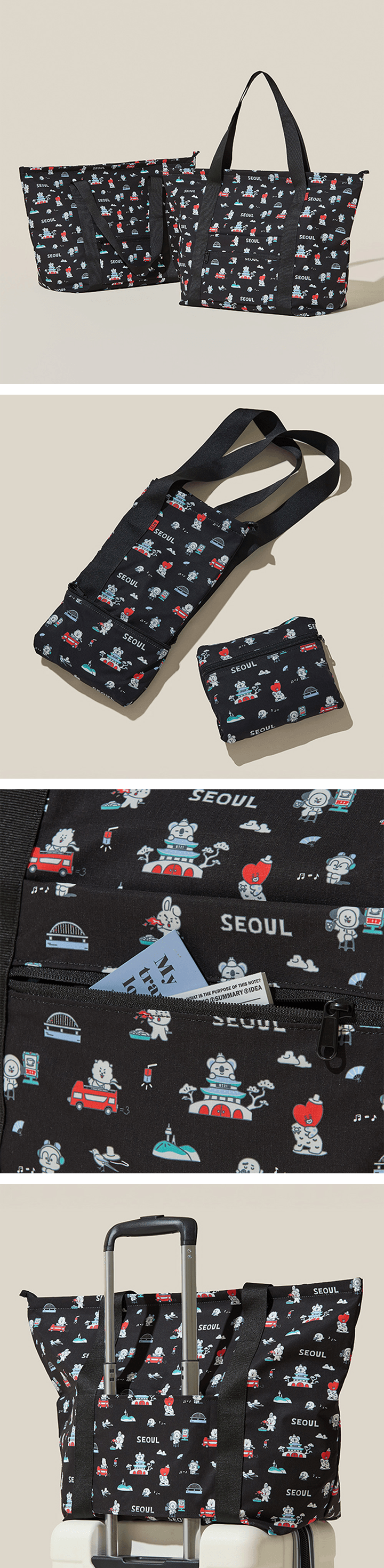 Travel Folding Bag Seoul Edition 0 detail
