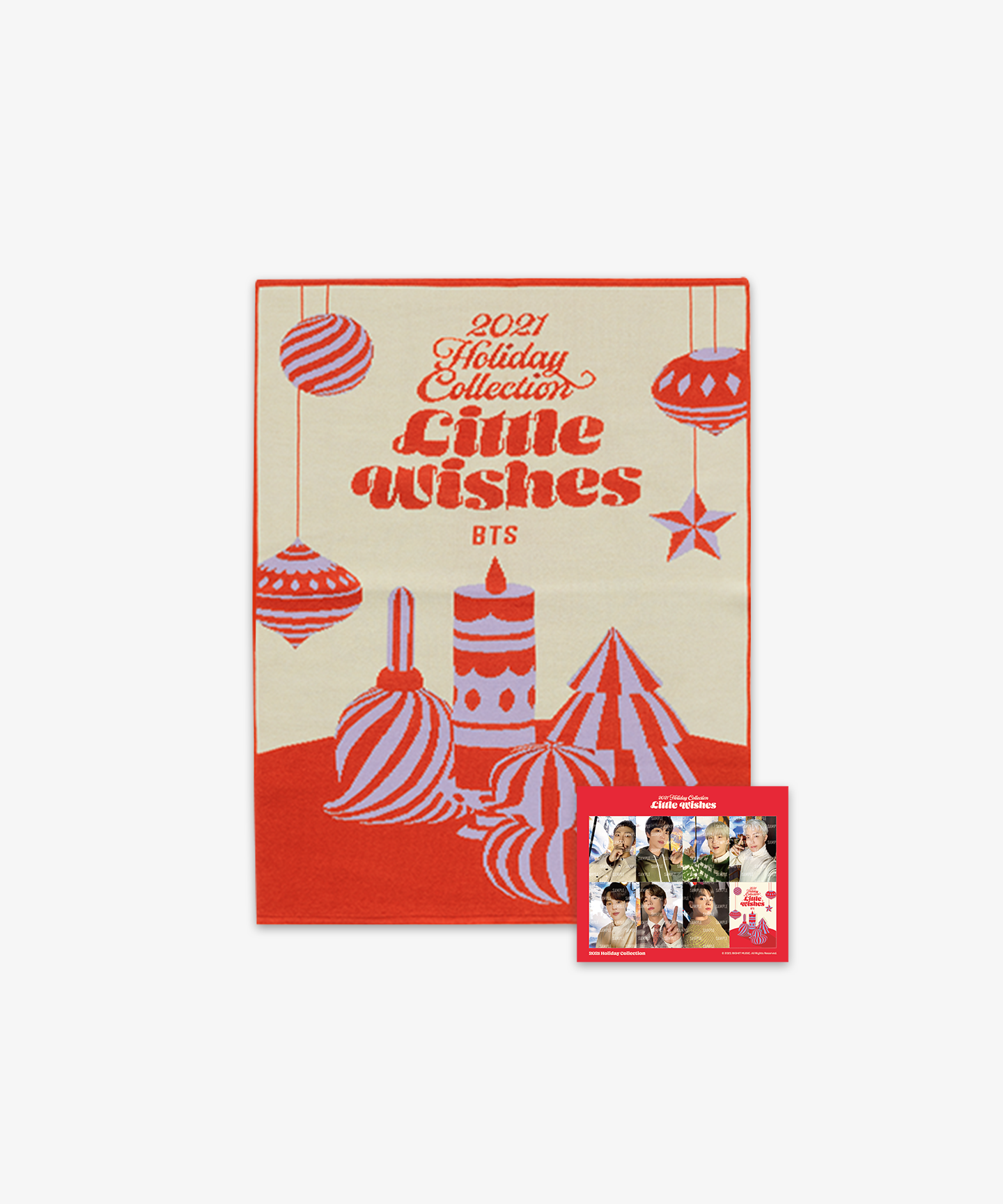 BTS | [LITTLE WISHES] BLANKET (red)