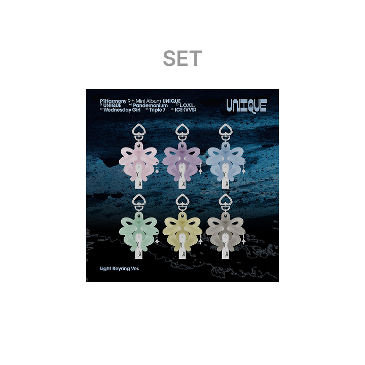 P1Harmony | 9th Mini Album [UNIQUE] (Light Keyring Ver.) (Set)