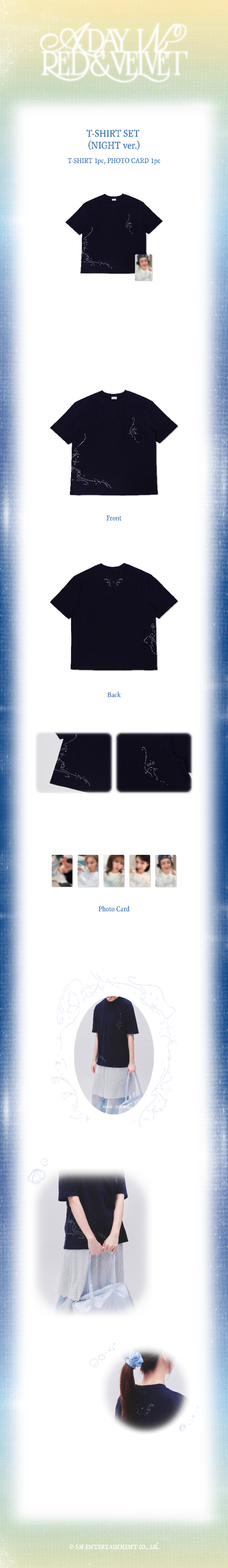 Red Velvet A Day in Red & Velvet T-shirt Set_night Ver.