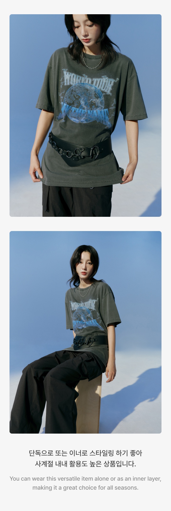 S/S T-shirt (Dark Grey) 2 detail