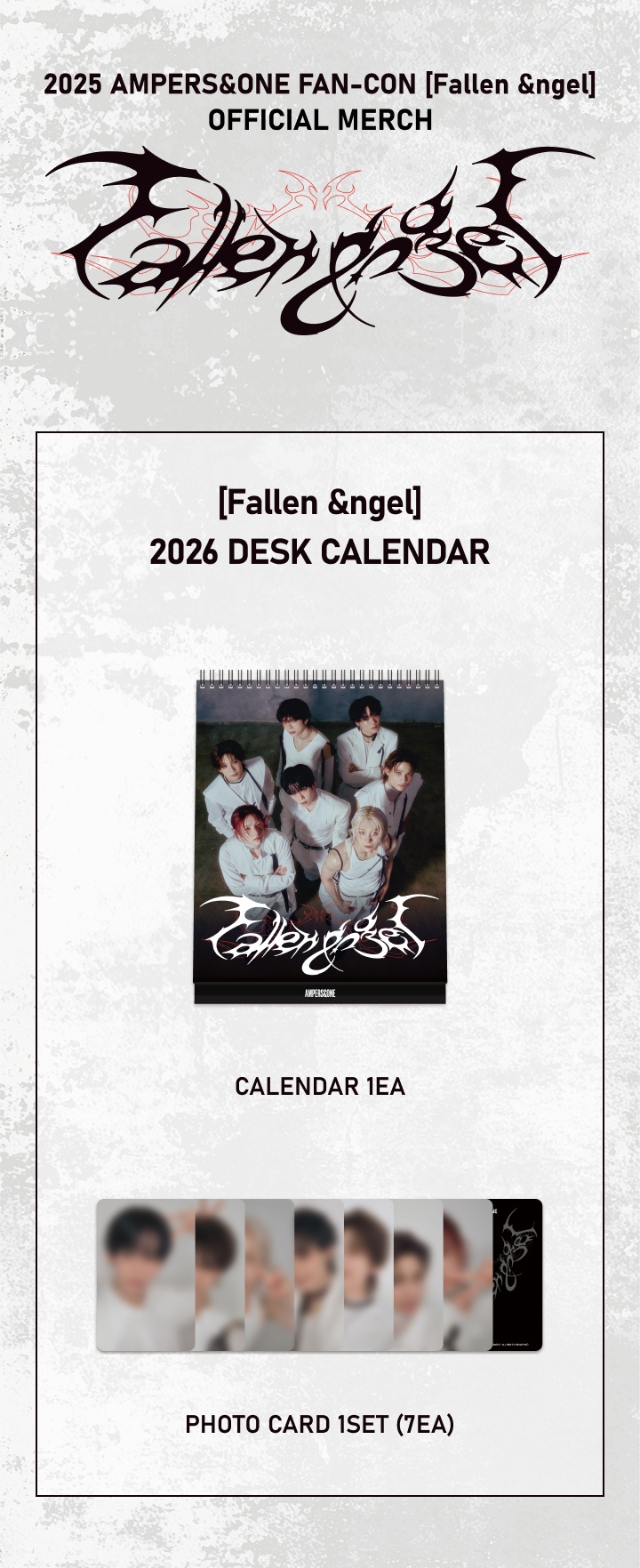 [Fallen &ngel] 2026 DESK CALENDAR 1 detail