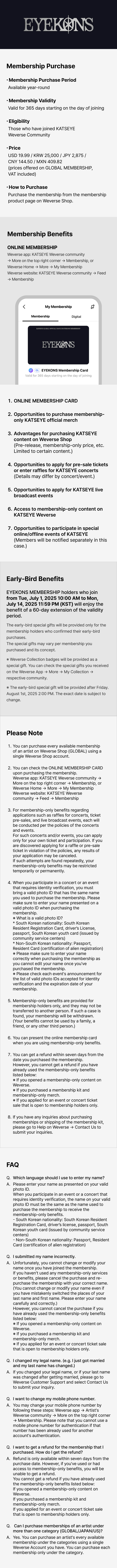 EYEKONS MEMBERSHIP 0 detail