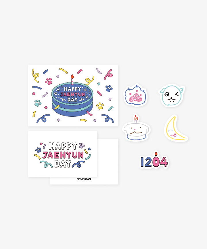 BOYNEXTDOOR ジェヒョン 2024 ハッピーバースデー コンプセット BOYNEXTDOOR | [HAPPY JAEHYUN DAY] POP-UP CARD SET