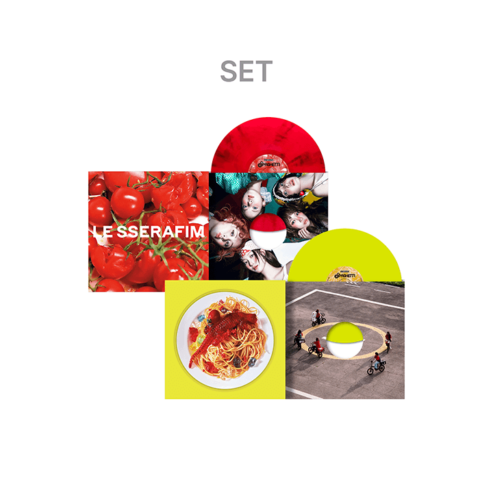 LE SSERAFIM – 1st Single Album ‘SPAGHETTI’ Vinyl (Set)