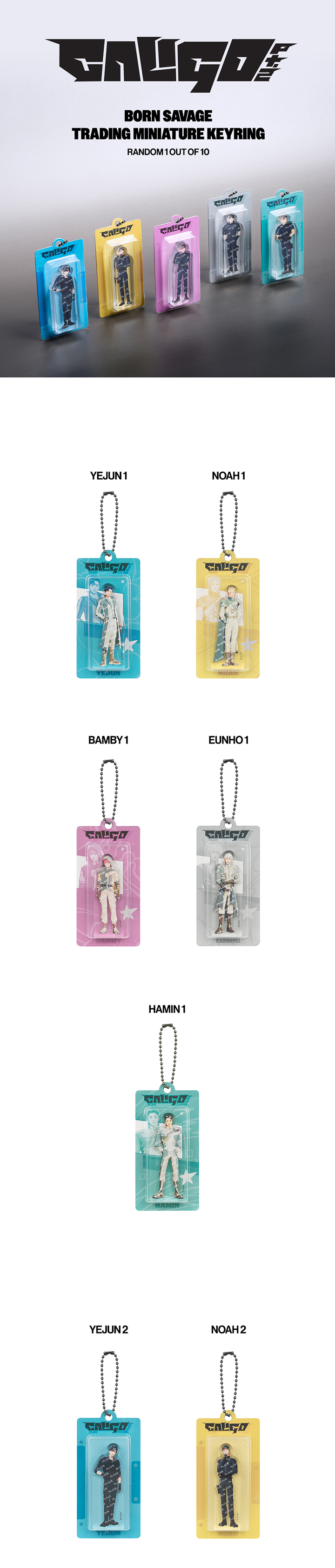 BORN SAVAGE TRADING MINIATURE KEYRING 0 detail