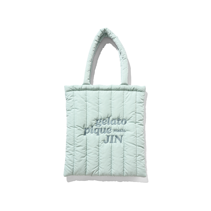 [gelato pique meets JIN] QUILTING TOTE BAG (MINT)
