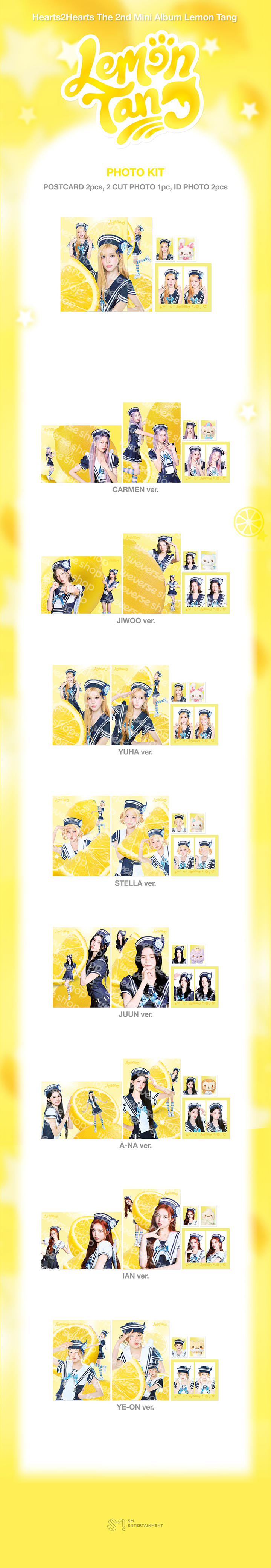 Hearts2Hearts Lemon Tang Photo Kit