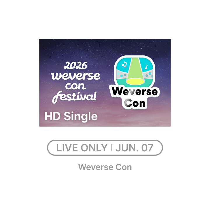 Weverse Con Festival | (6/7 CON ONLINE TICKET) HD Single-view
