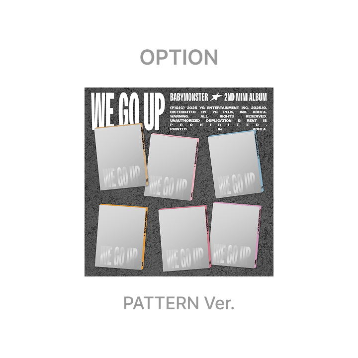 BABYMONSTER 2nd MINI ALBUM [WE GO UP] PATTERN Ver. OPTION
