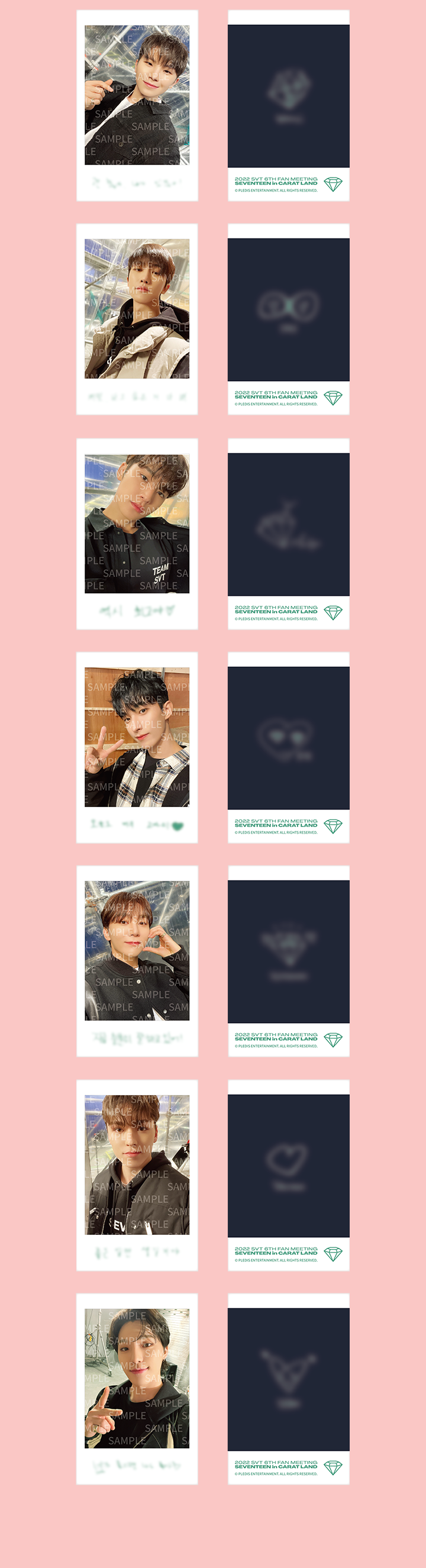 Instant Photo Card Set 2 detail