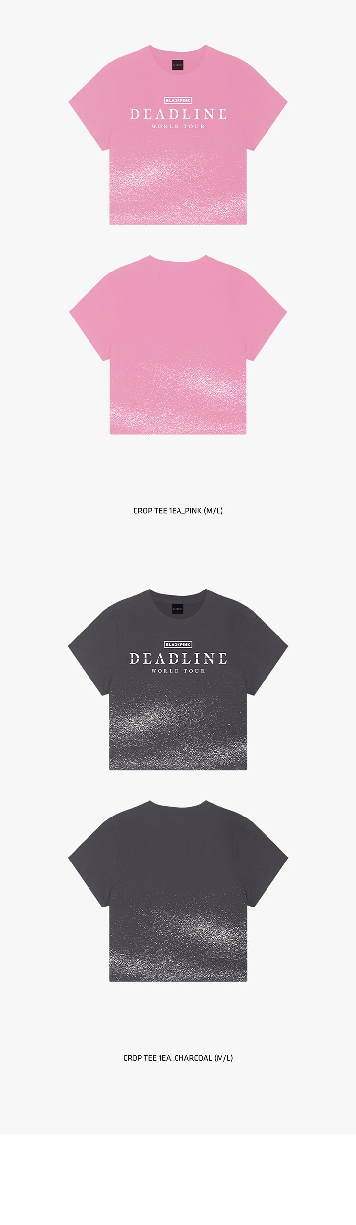 [DEADLINETOUR] BLACKPINK TOUR CROP TEE 1 detail