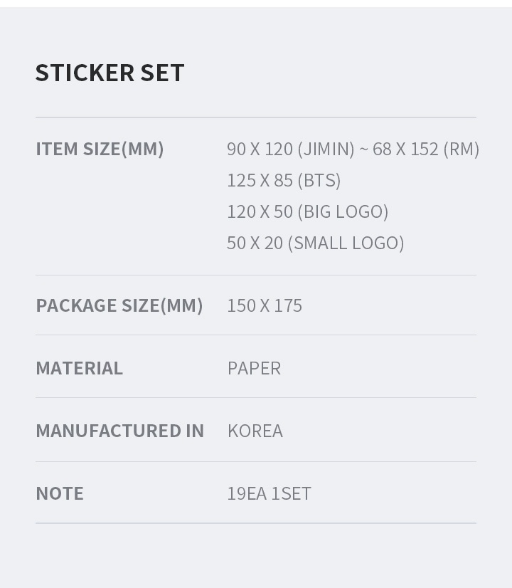 [70% BF 2021] Sticker Set 2 detail