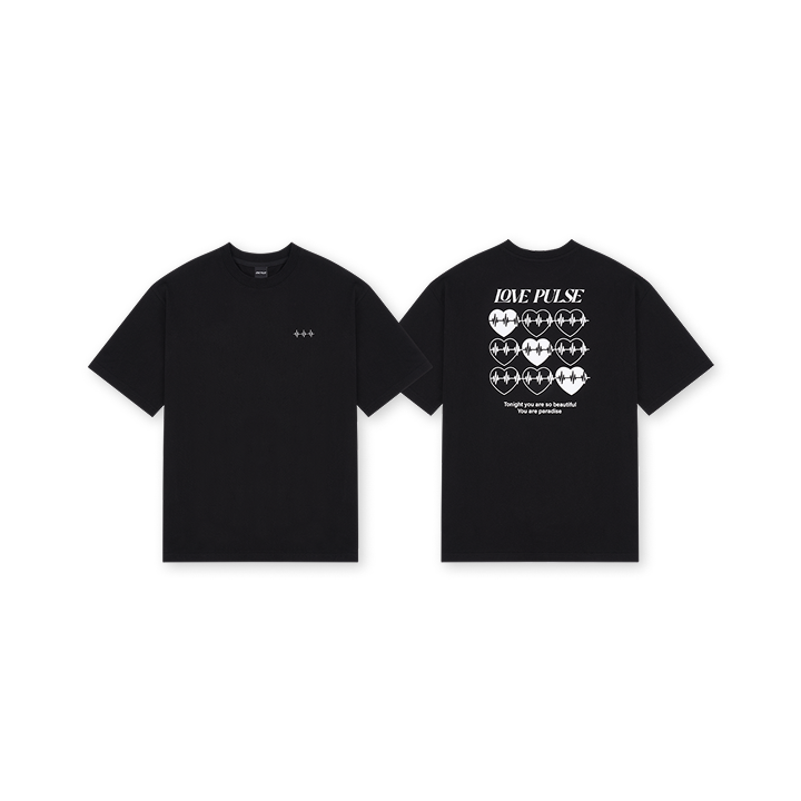 [LOVEPULSE] TREASURE REFLECTIVE T-SHIRT_BLACK
