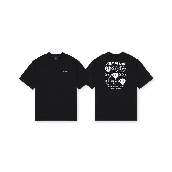 [LOVEPULSE] TREASURE REFLECTIVE T-SHIRT_BLACK