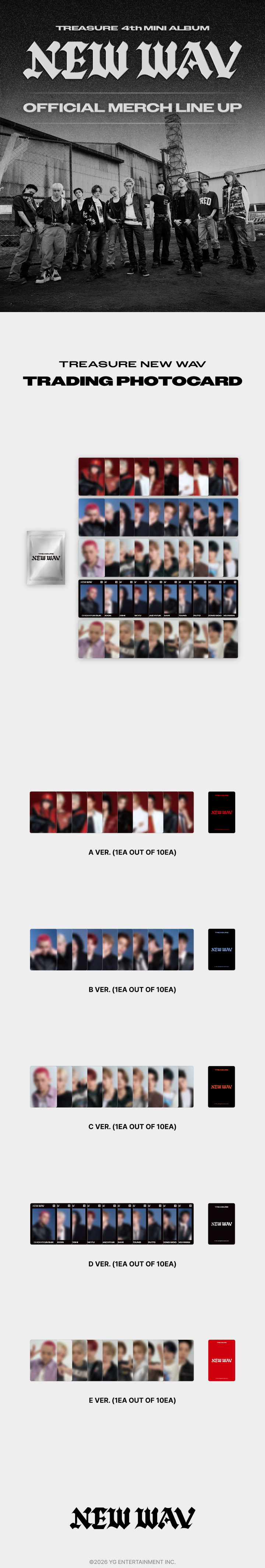[NEWWAV] TREASURE TRADING PHOTOCARD 1 detail