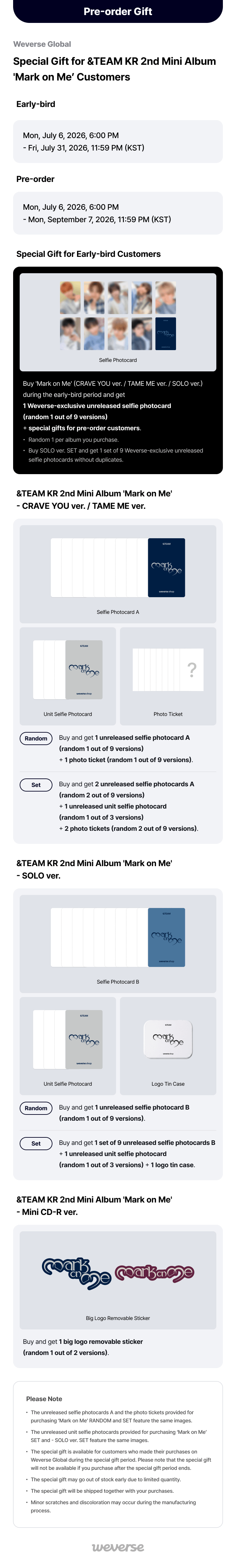 KR 2nd Mini Album 'Mark on Me' - Mini CD-R ver. 0 detail