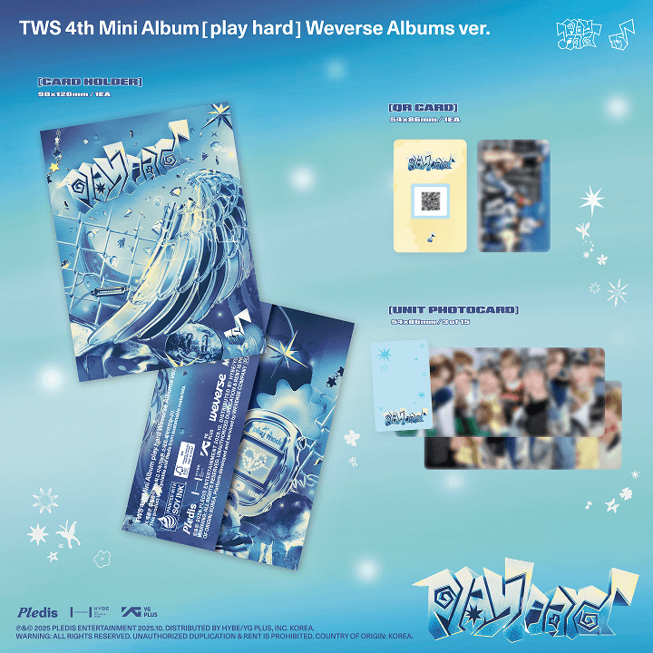 TWS 4th Mini Album 'play hard' (Weverse Albums ver.) 1 detail
