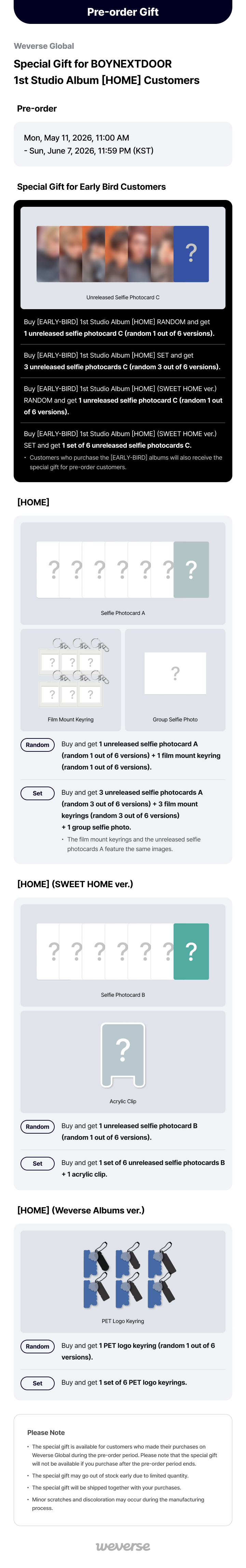 イハン　トレカ　weverse　boynextdoor special gift Weverse Global] Special Gift for BOYNEXTDOOR 1st Studio Album