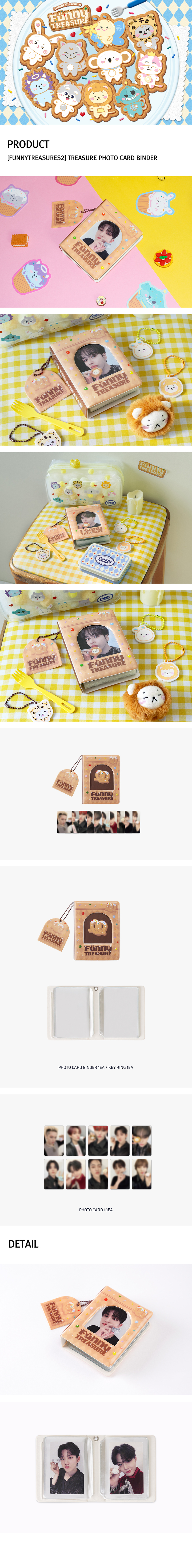 [FUNNYTREASURES2] TREASURE PHOTO CARD BINDER 0 detail