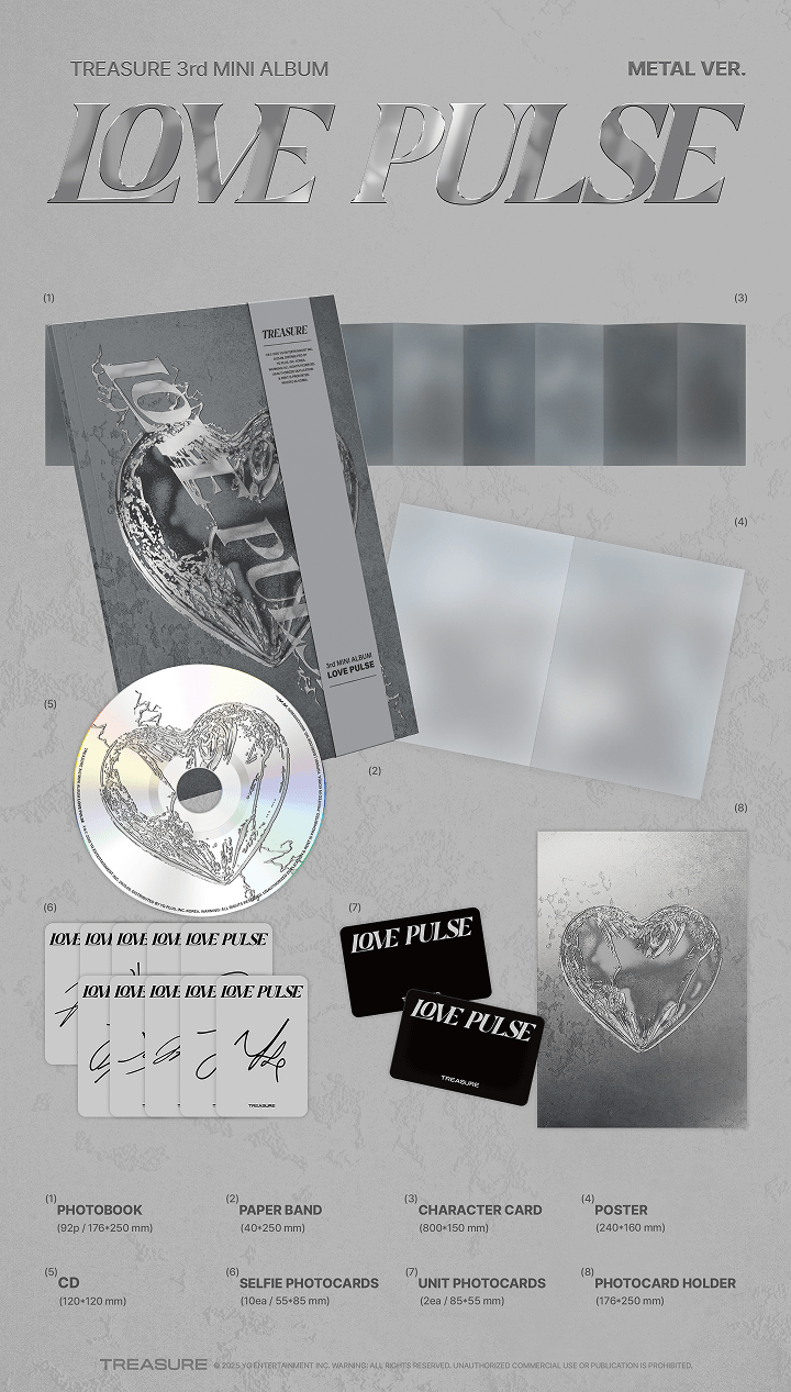 3rd MINI ALBUM [LOVE PULSE] METAL & STREET & ROCKCHIC VER. (Option) 0 detail