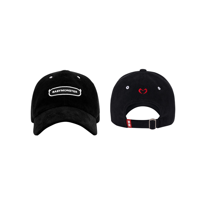 BABYMONSTER グッズ キャップ ブラック BABYMONSTER | [HELLOMONSTERS] BABYMONSTER CORDUROY BALLCAP
