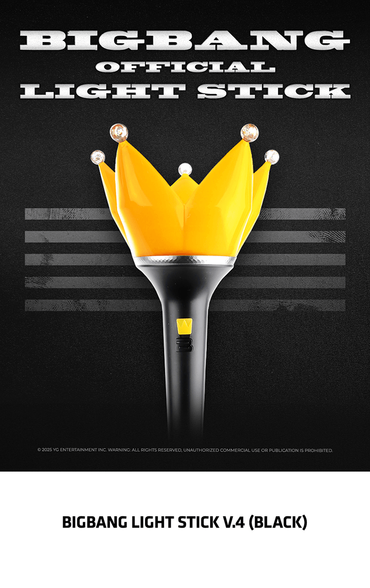 BIGBANG ペンライト OFFICIAL ライトスティック V.4 ブラック BIGBANG | BIGBANG OFFICIAL LIGHT STICK V.4