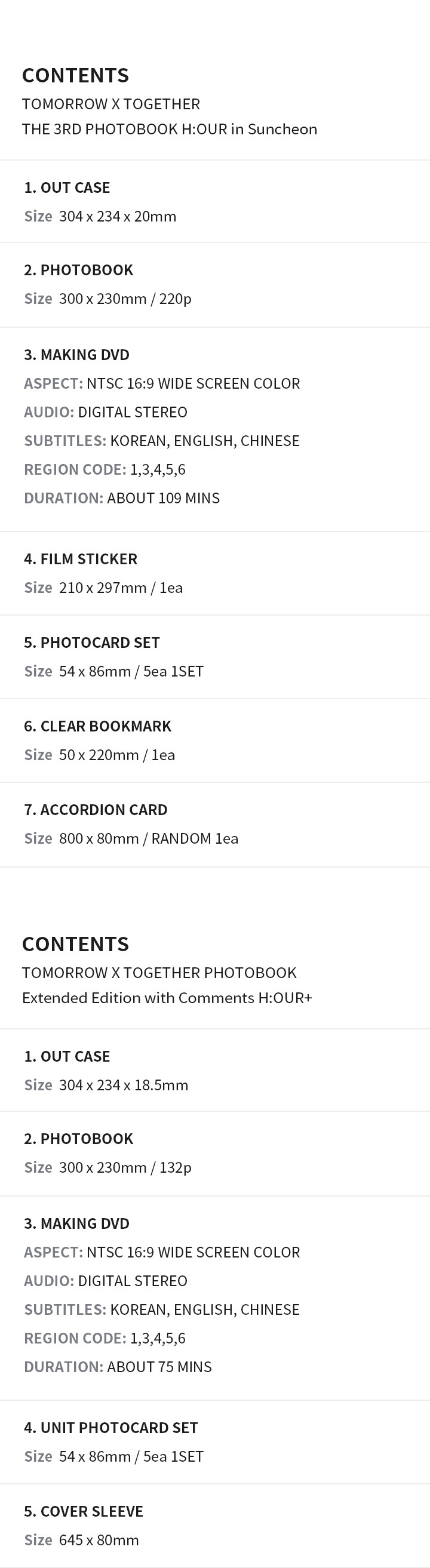 H:OUR SET (3RD PHOTOBOOK + Extended edition) 10 detail