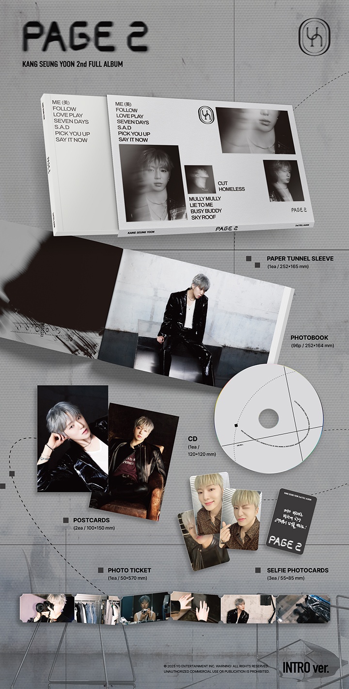 KANG SEUNG YOON 2nd FULL ALBUM [PAGE 2] (Set) 1 detail