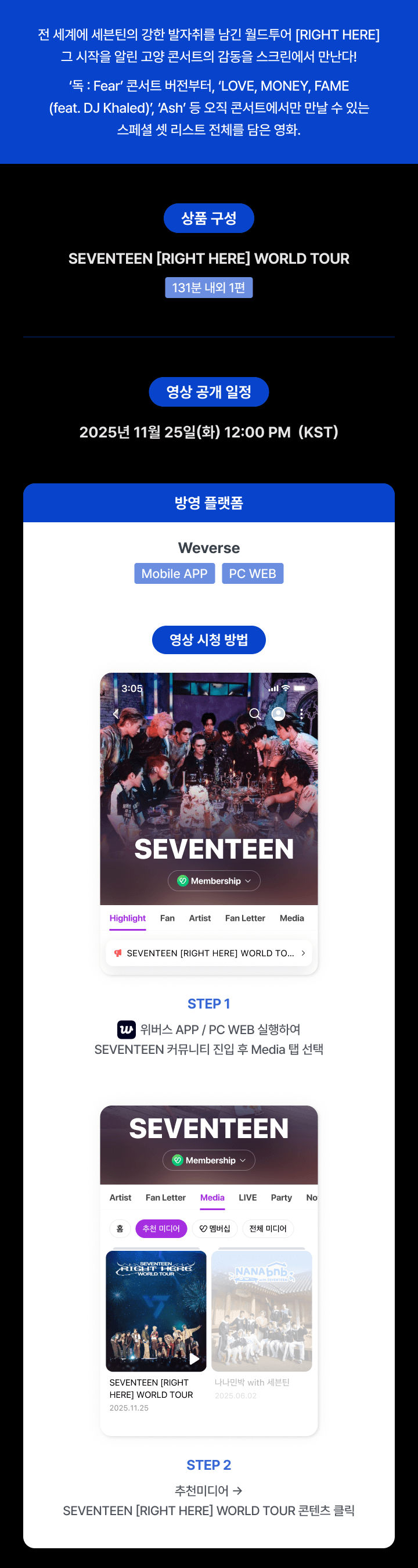 SEVENTEEN [RIGHT HERE] WORLD TOUR 1 detail