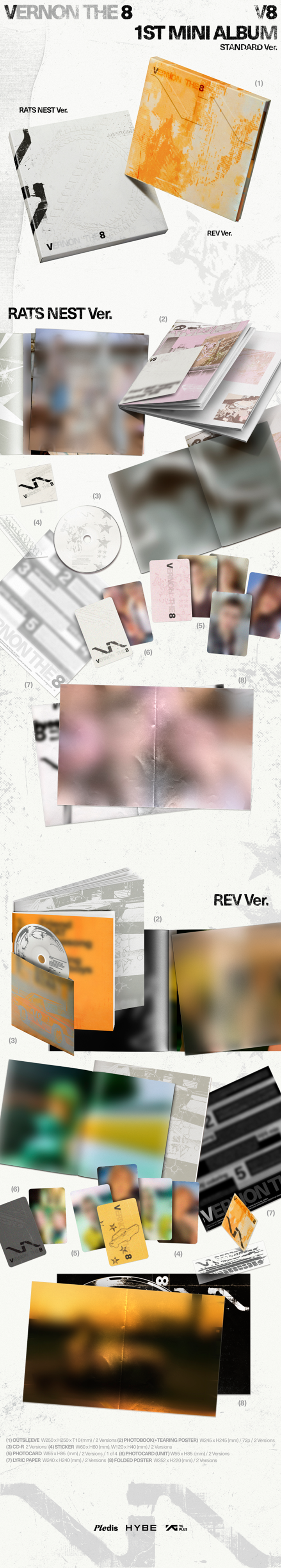 V8 1st Mini Album 'V8' (Random) 0 detail